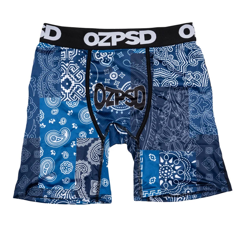 OZPSD Brand 1Pcs Men Underwear Boxers Breathable Swimming Sexy Man Underpants S-2XL Men's