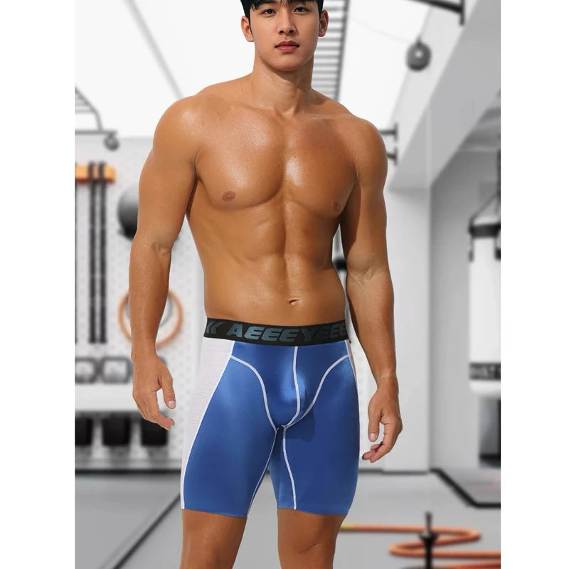 Men's Boxer Shorts for Fitness Training Cycling Underwear