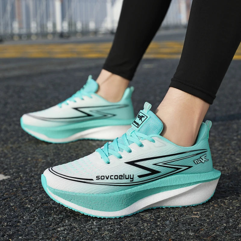 Men's Lightweight Running Sneakers with Lace-Up Closure