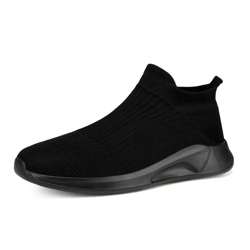 Men's Black Casual Slip-On Shoes Size 35-46