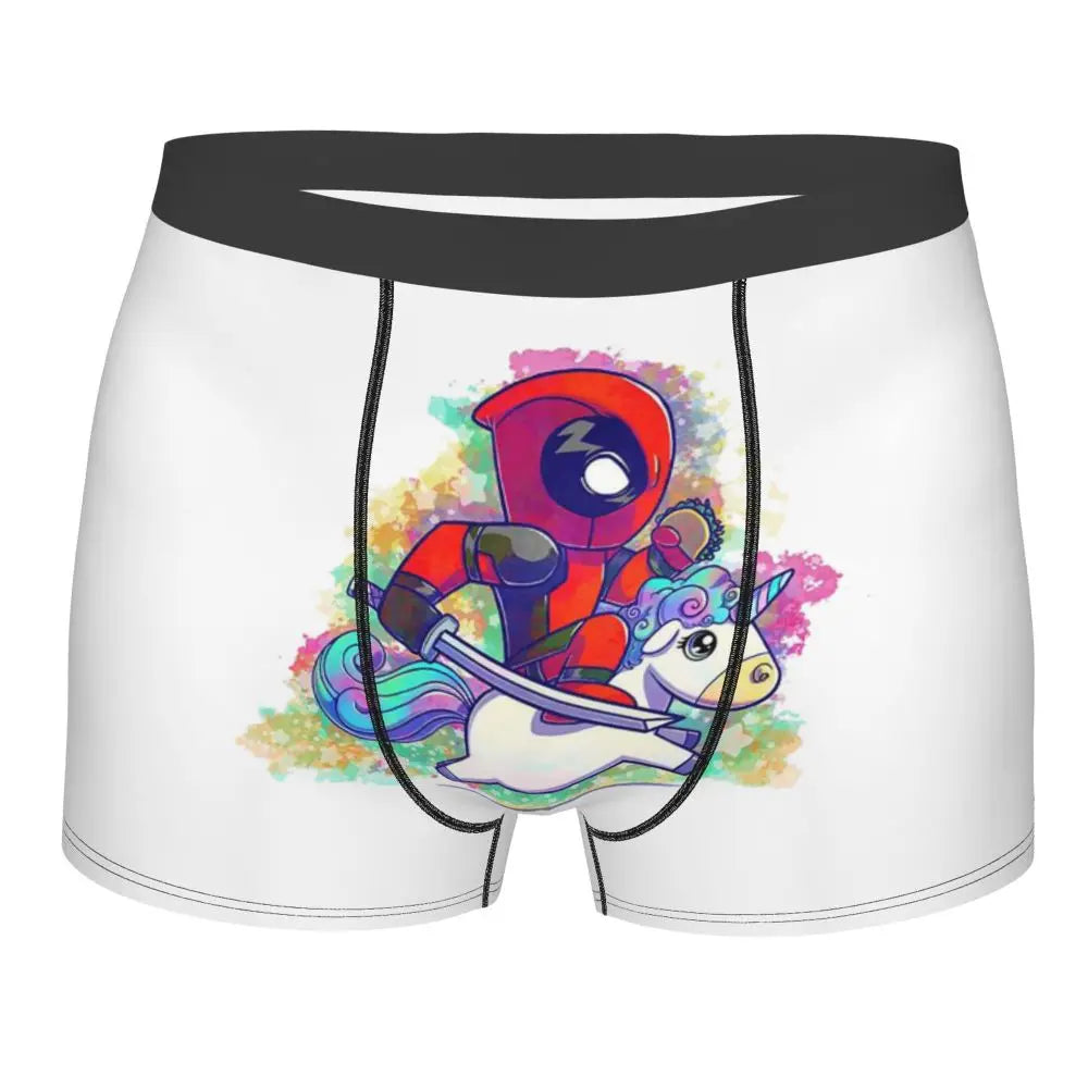 Deadpool Boxer Shorts for Men - Lycra Polyester Blend