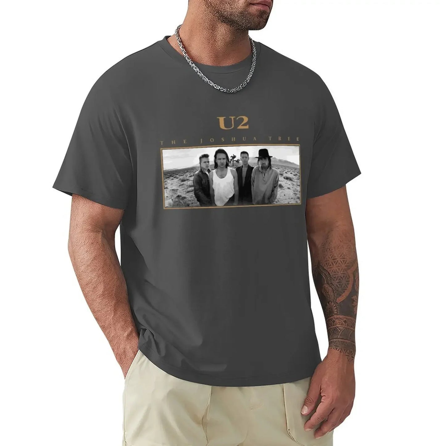 U2 The Joshua Tree T-shirt Summer Vintage Rock 80s