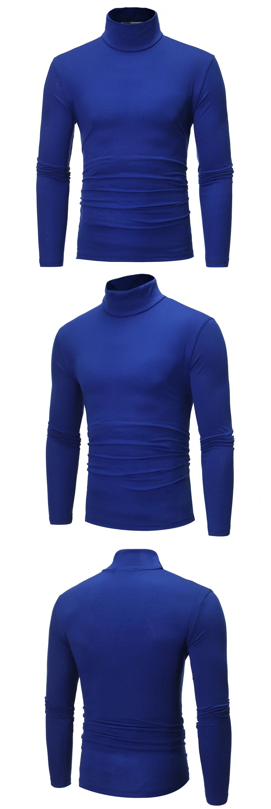 Men's Winter Thermal Shirt High Neck Slim Fit