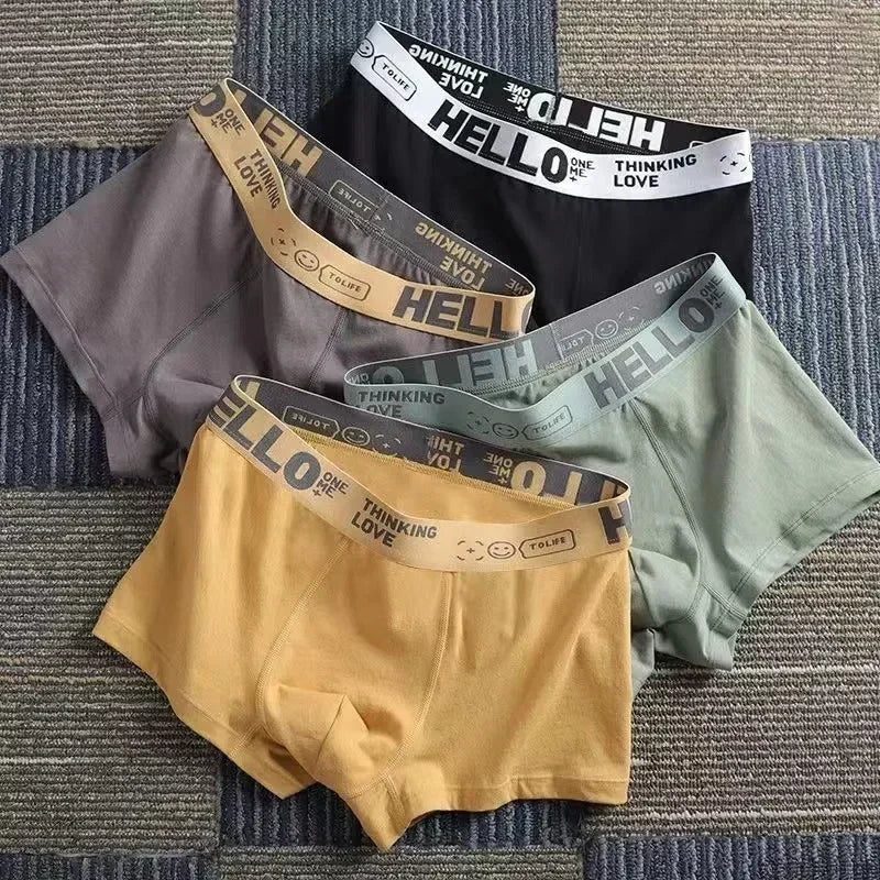 Men's Cotton Boxer Shorts Comfortable Breathable Underwear
