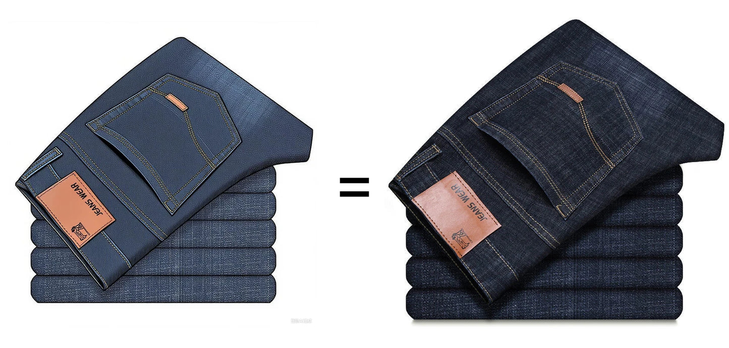 Men's Slim Fit Denim Jeans in Black and Blue