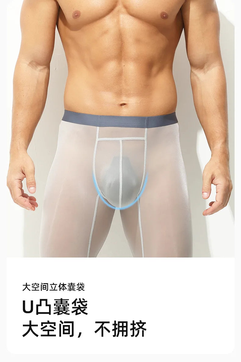 Ultra-thin Transparent Thermal Underwear Bottoms