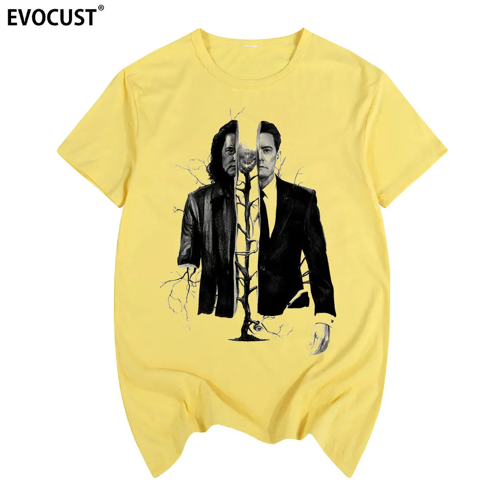 twin peaks 2019 men tops fashion Clothes T shirt Slim Fit Casual women tees funny tshirt