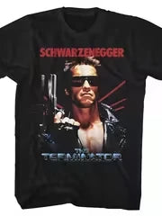 NONE Men's Retro Terminator Movie T-Shirt - Arnold Schwarzenegger Vintage Action 80s Cyberdine Sendai