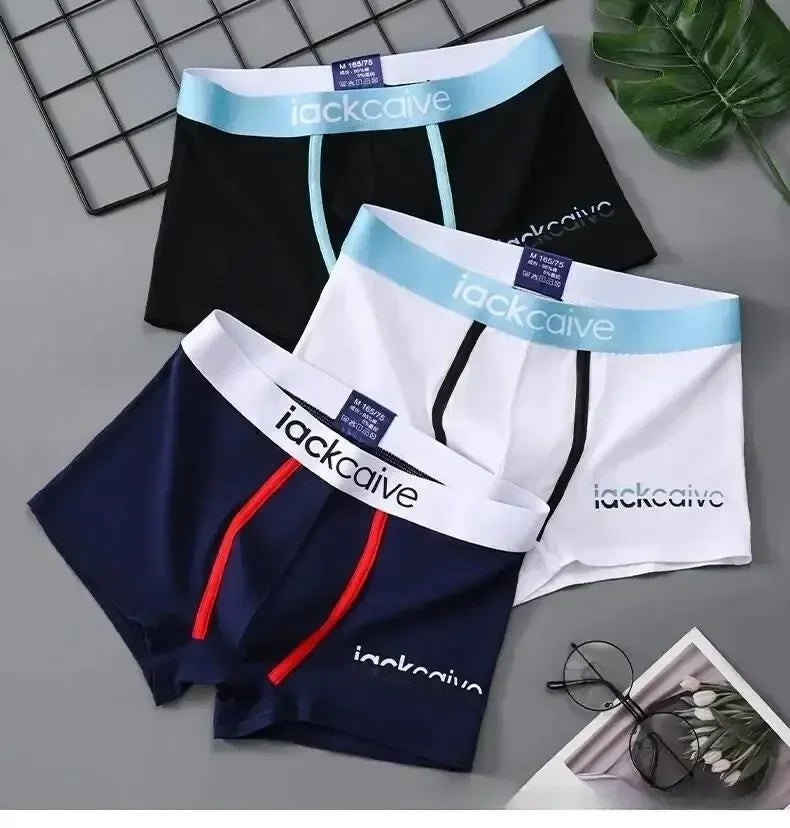 Men's Cotton Boxer Shorts 3Pcs Set M-3XL