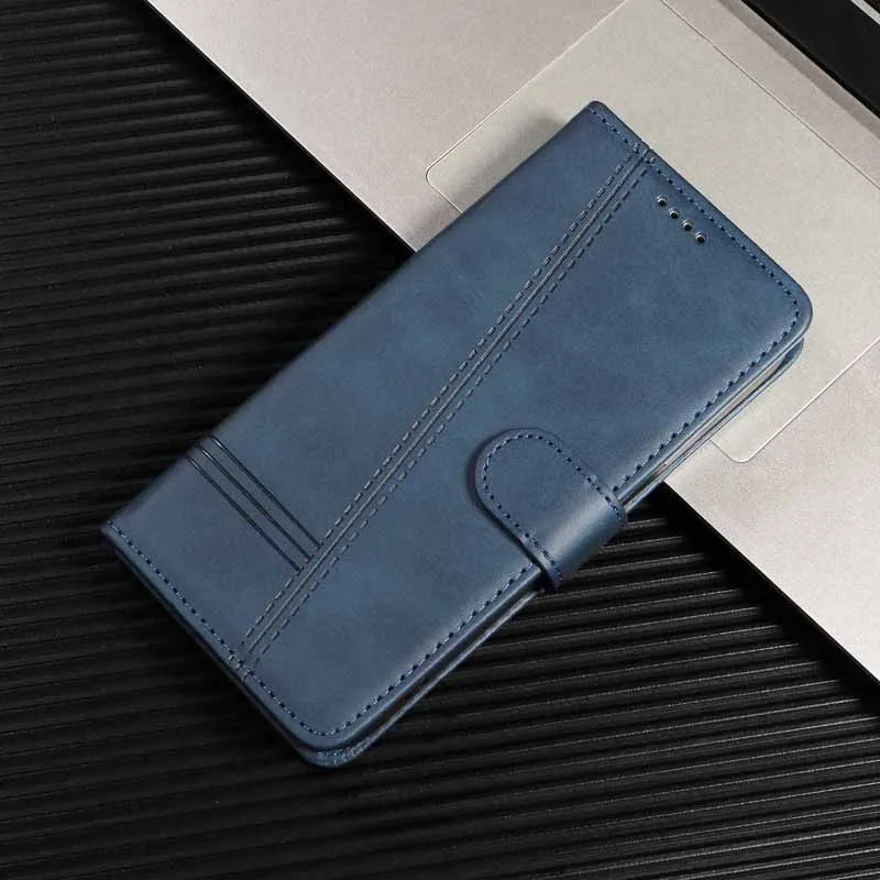Tsimak Leather Case For Motorola Moto G13 Flip Wallet Phone Cover