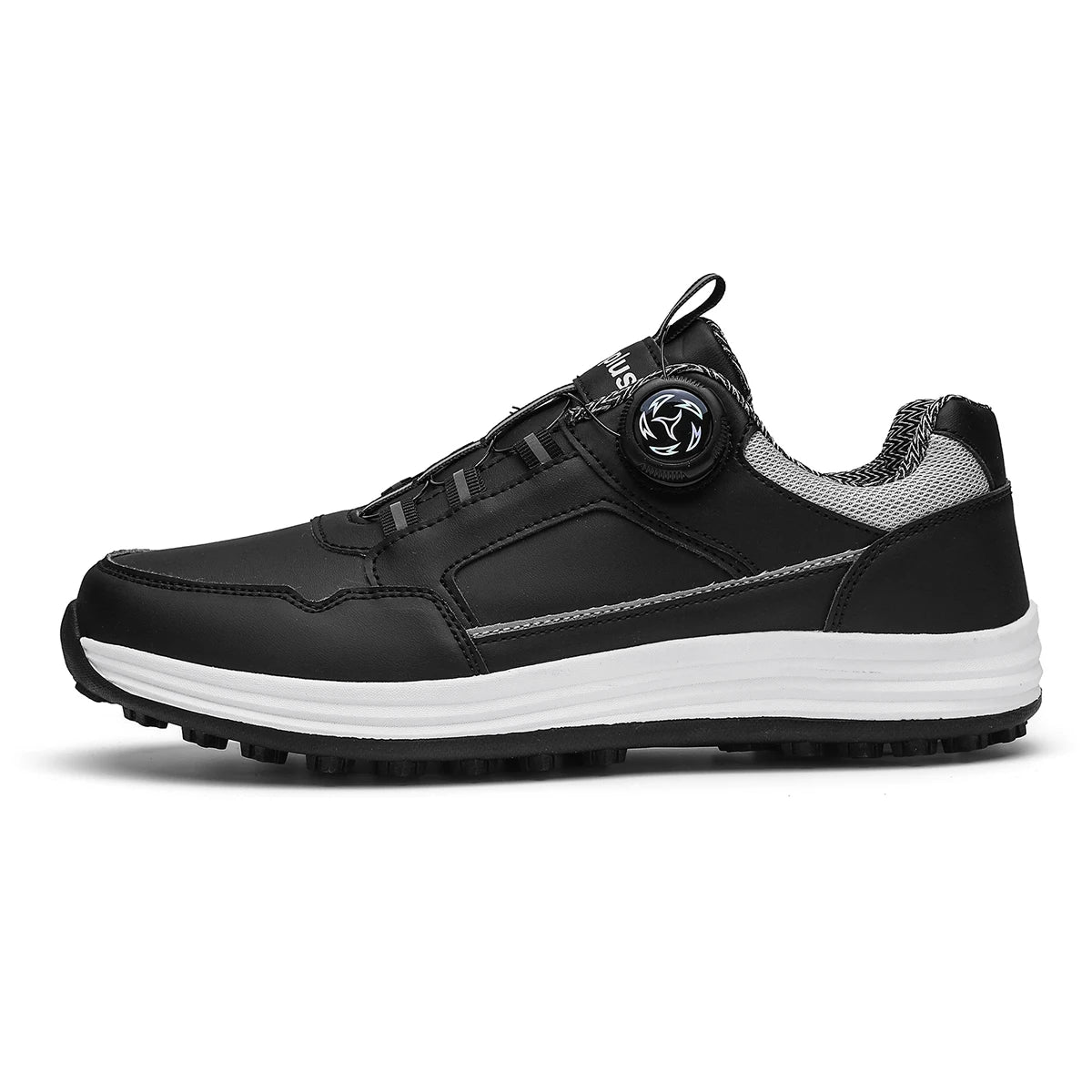 Men's Waterproof Golf Shoes with Lace-Up Closure