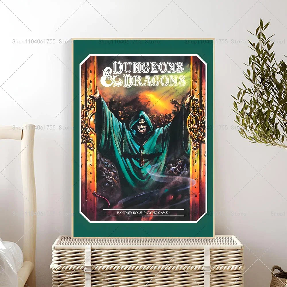 1PC Role playing Games Dungeons & Dragons Poster Self-adhesive Art Waterproof Paper