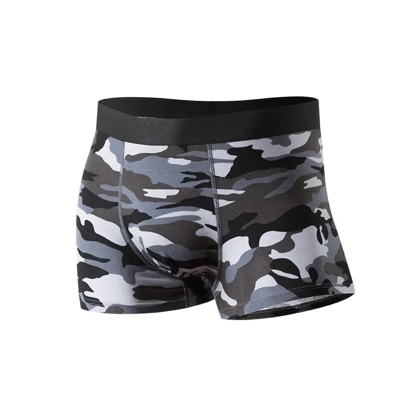 Camouflage Cotton Boxer Shorts by MOONBIFFY