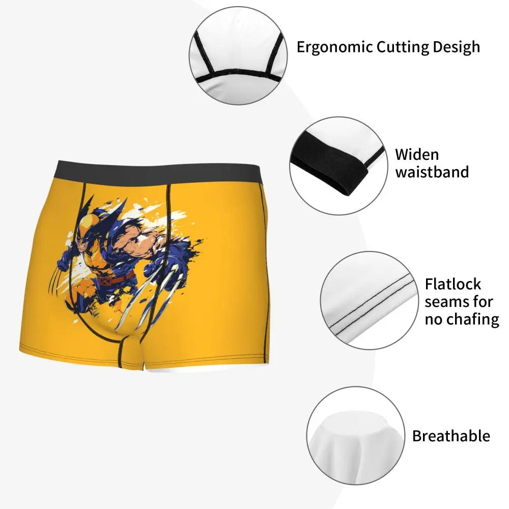 Deadpool Boxer Shorts for Men - Lycra Polyester Blend