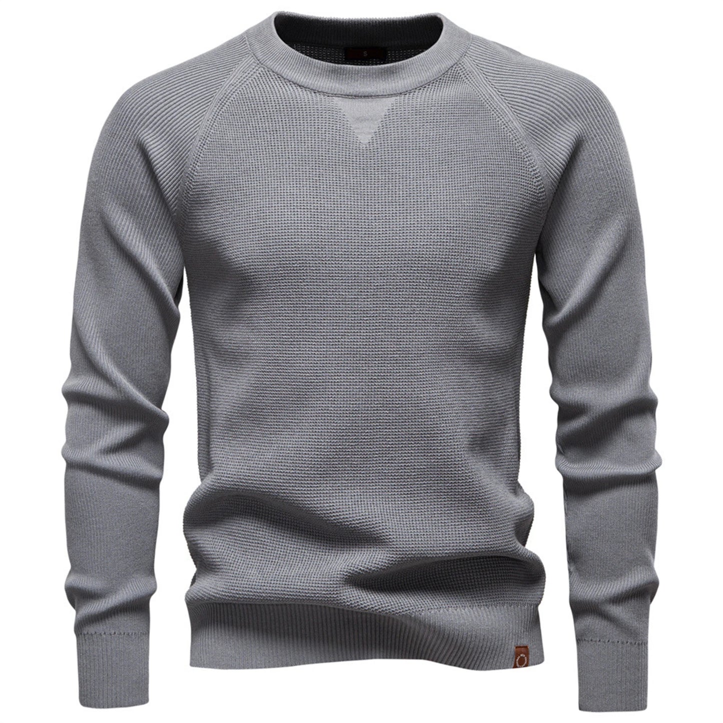 Men'S Tops T-Shirts Knitted Round Neck Sweaters Men'S Fashion Tops Daily Wear Gray Casual Warm Daily Commuting Casual Gathering