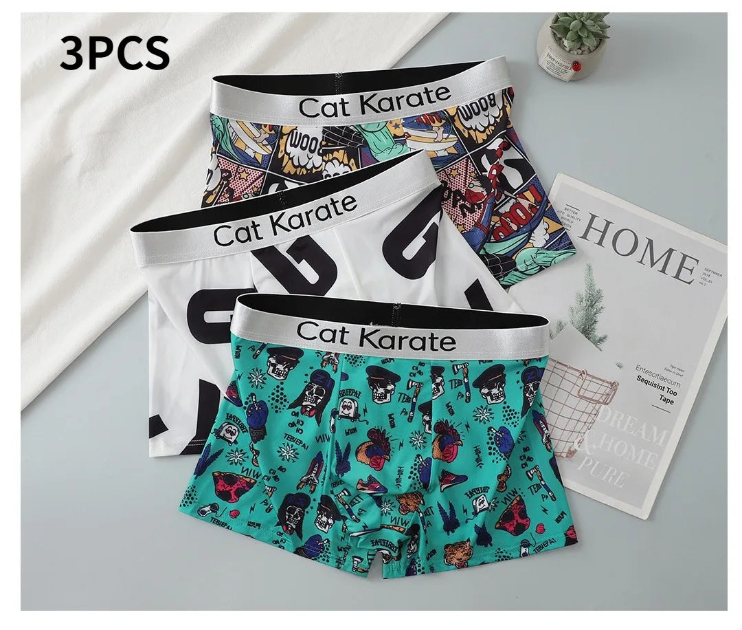 Men's Polyester Boxer Shorts Underwear