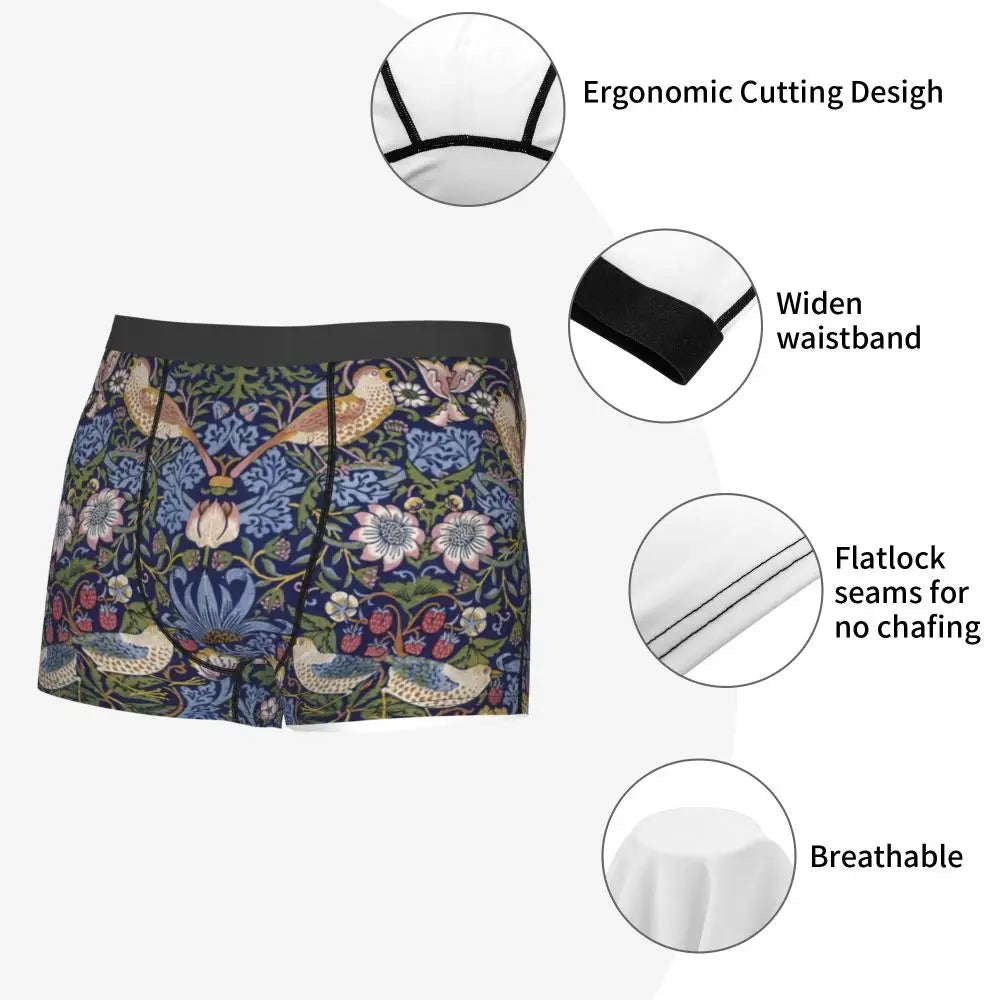 Breathable Cotton Polyester Boxer Shorts for Men