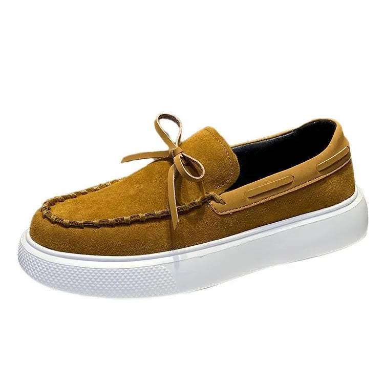 Men's Casual Leather Loafers Slip-On Driving Shoes