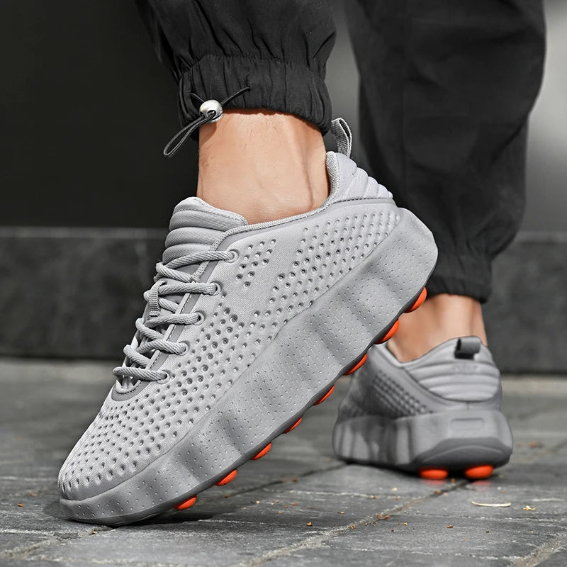 Men Casual Shoes Thick Sole Breathable Summer Sneakers