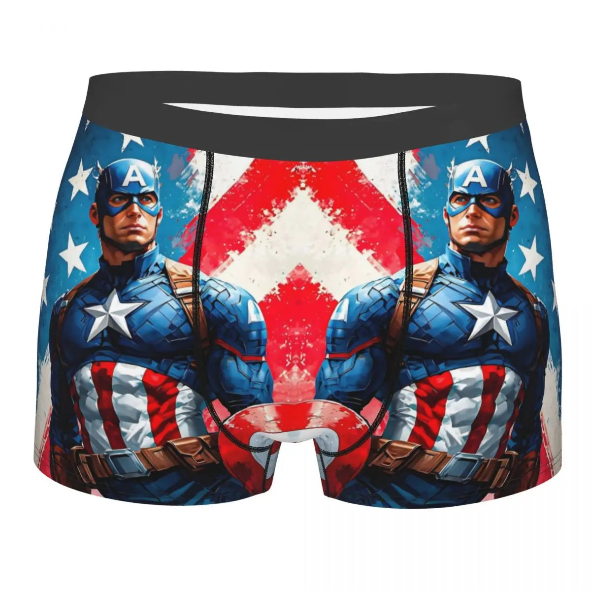 Captain America Comics Design Boxer Shorts for Men by MINISO
