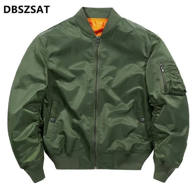 2027  Bomber Jacket Men Flight Jacket Pilot Air Force 6XL