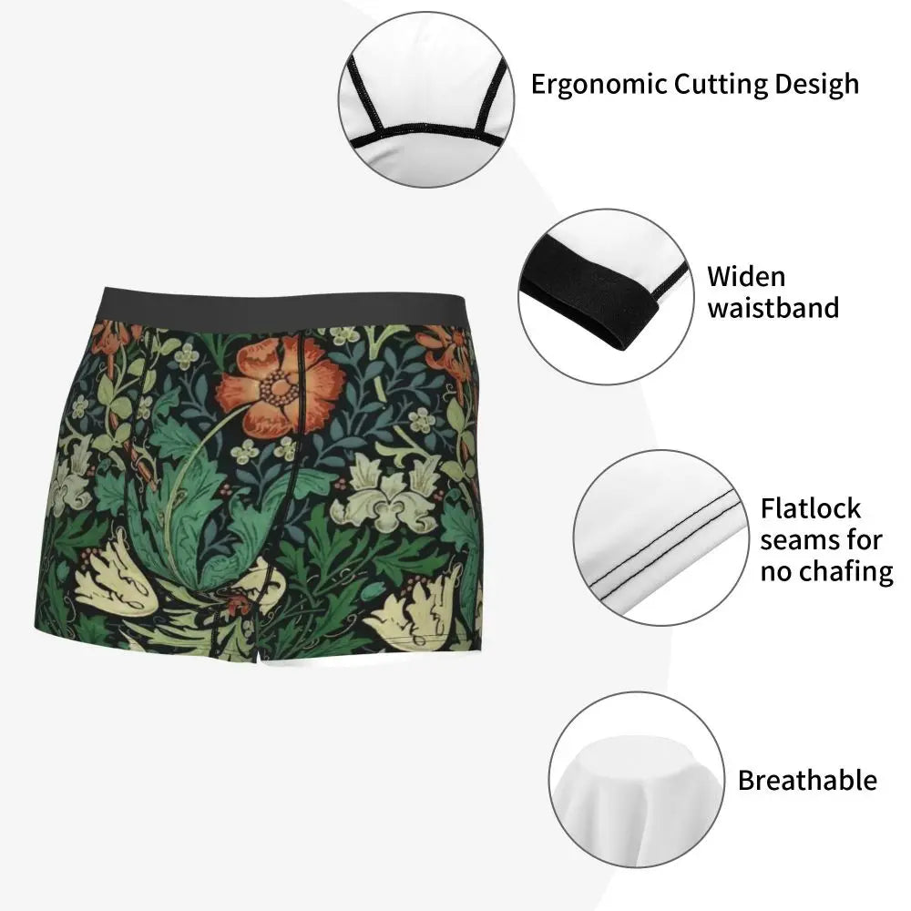 Breathable Cotton Polyester Boxer Shorts for Men