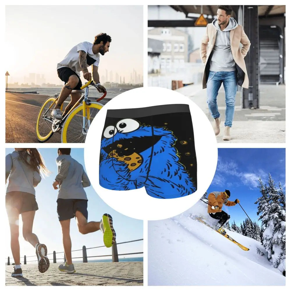 Cookie Monster Boxer Shorts by MINISO