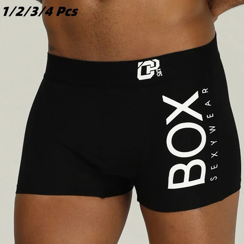 Men's Cotton Boxer Shorts with 3D Pouch