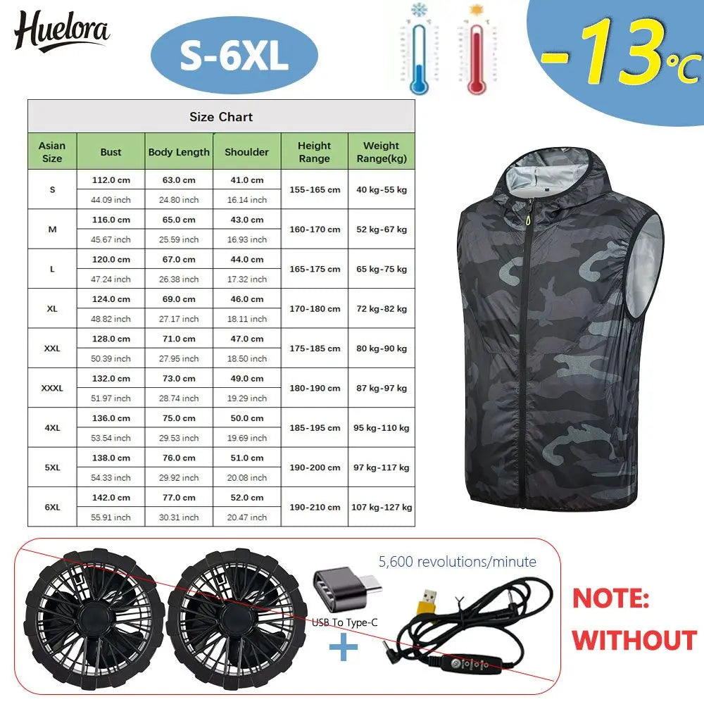 Summer Cooling Vest Fan for Men and Women
