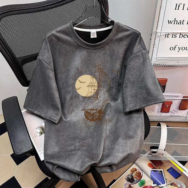 Men's Graphic Printed Short Sleeve T-Shirt