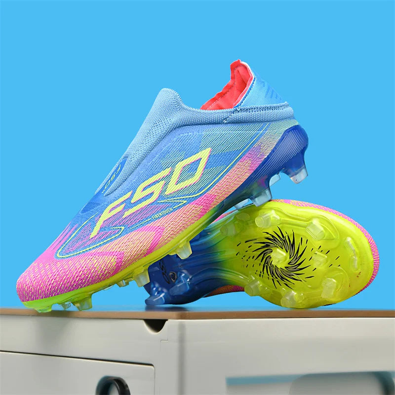 Men's Non-Slip Soccer Shoes High-Top Cleats