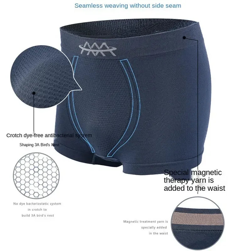 High Elasticity Seamless Men Boxers Honeycomb