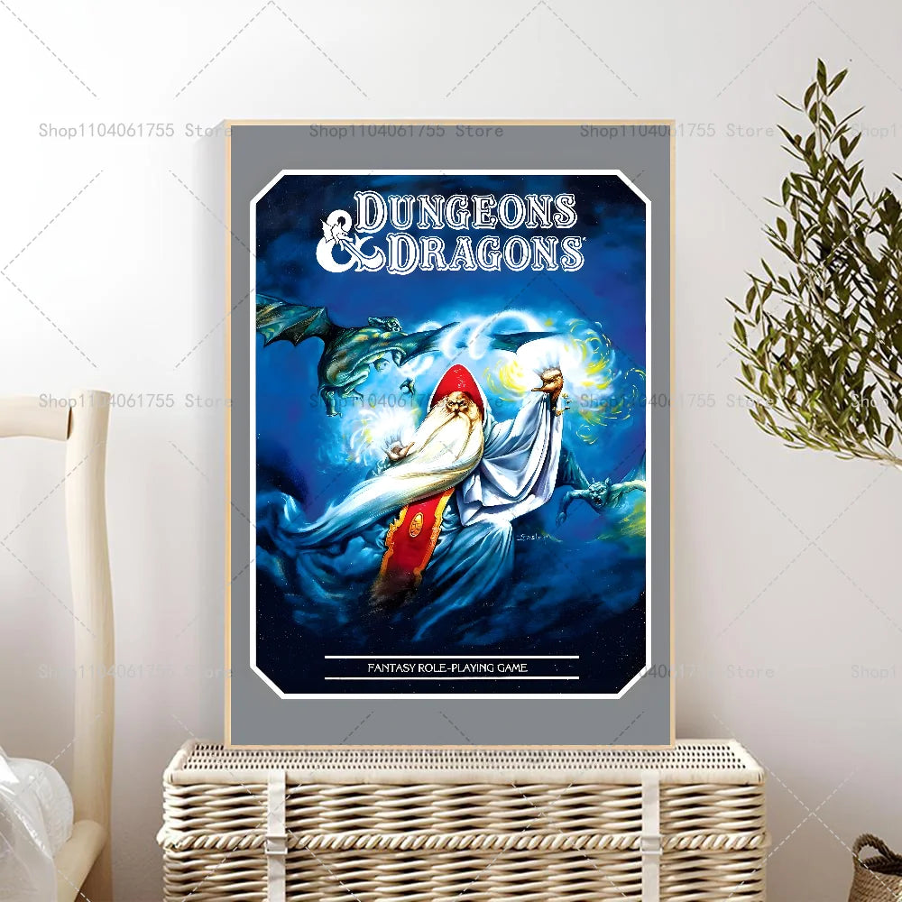 1PC Role playing Games Dungeons & Dragons Poster Self-adhesive Art Waterproof Paper