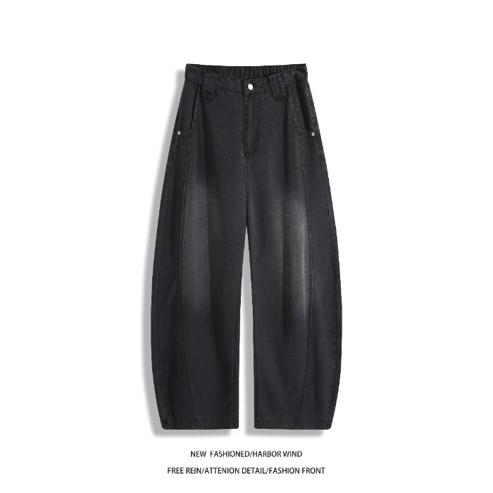Men's Casual Loose Jeans in Cotton Blend