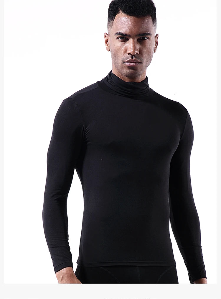 Men's Thermal Turtleneck Bohemian Lapel