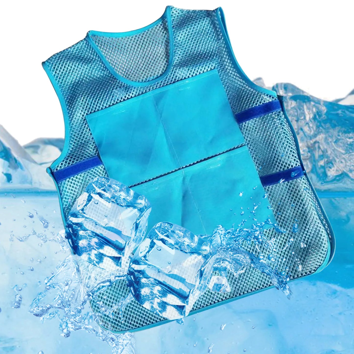 Summer Cycling Vest with Ice Packs for Outdoor Use