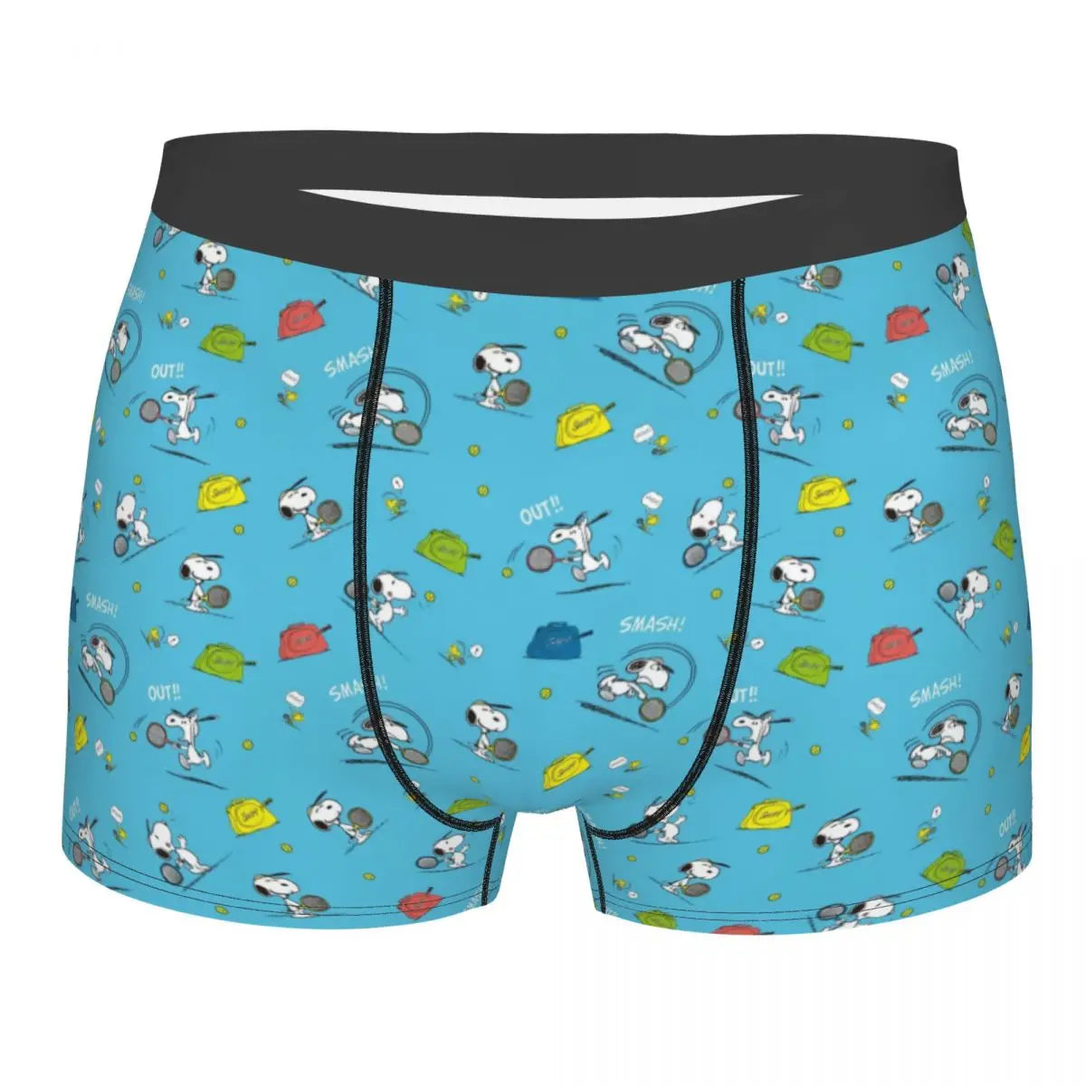 Snoopy Boxer Briefs for Men - Giggle Print Polyester Blend