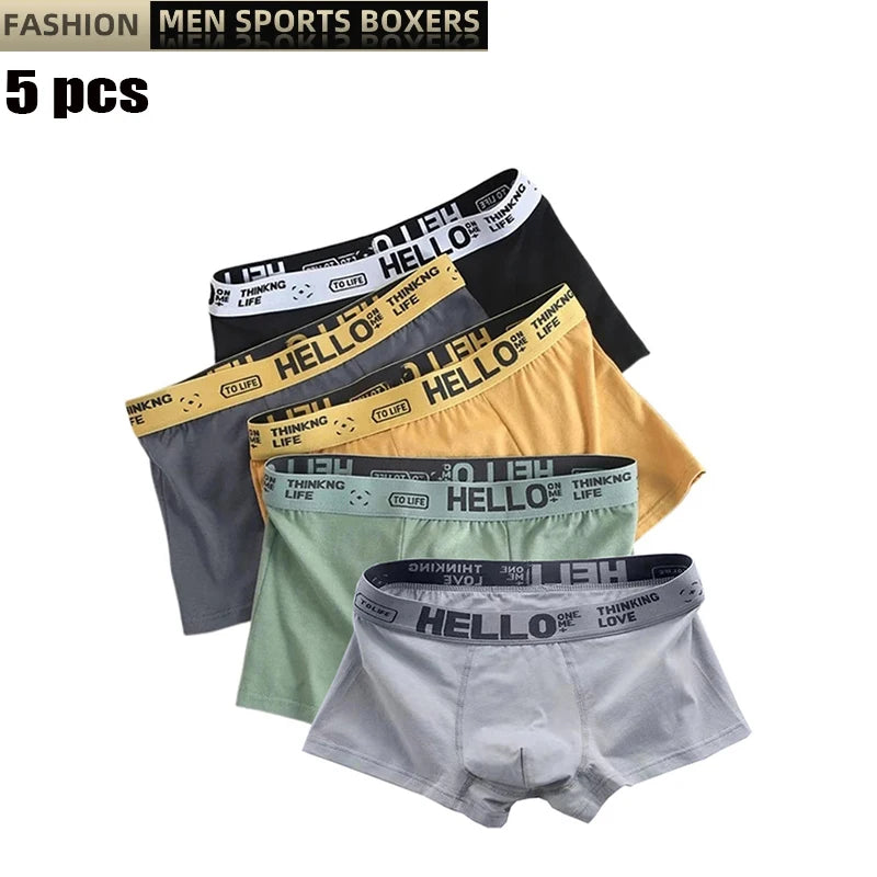 Comfortable Breathable Boxer Shorts for Men - 5 Pack