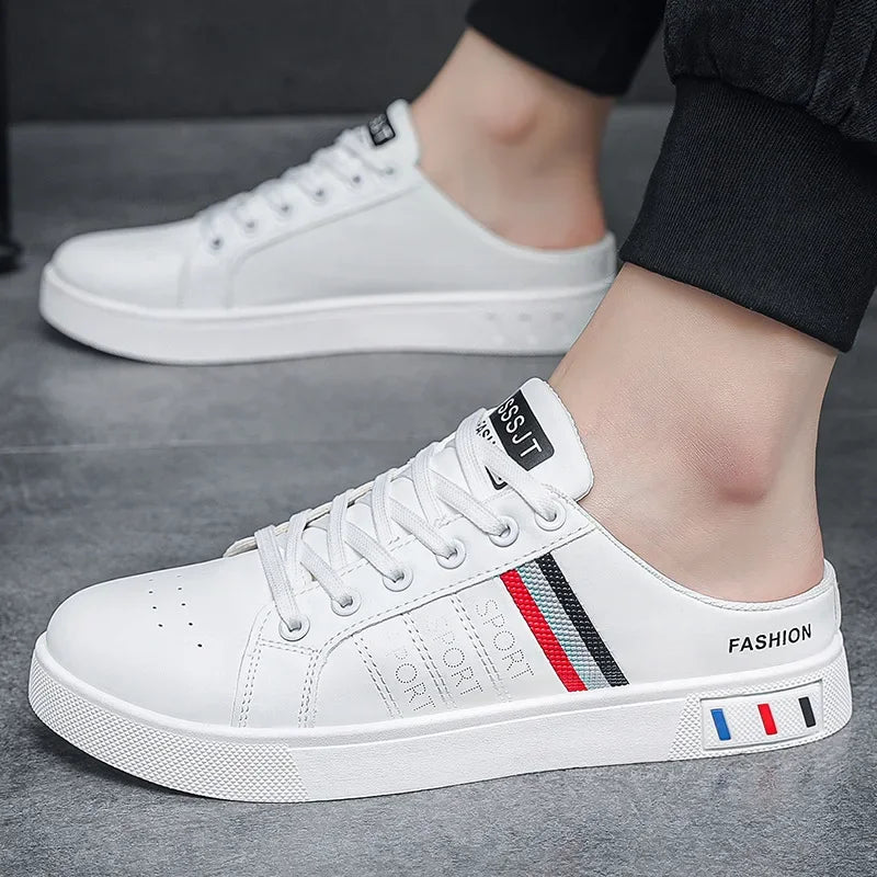 Summer Men Casual Shoes Comfortable Half Slippers Fashion Flat Sneakers