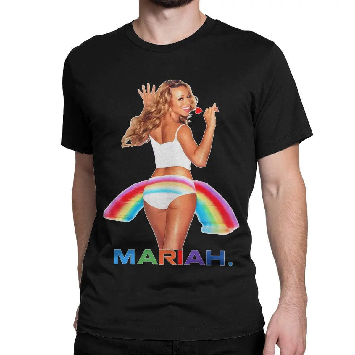 Mariah Carey Creative 100% Cotton Crew Neck Short Sleeve T-Shirts for Men Women