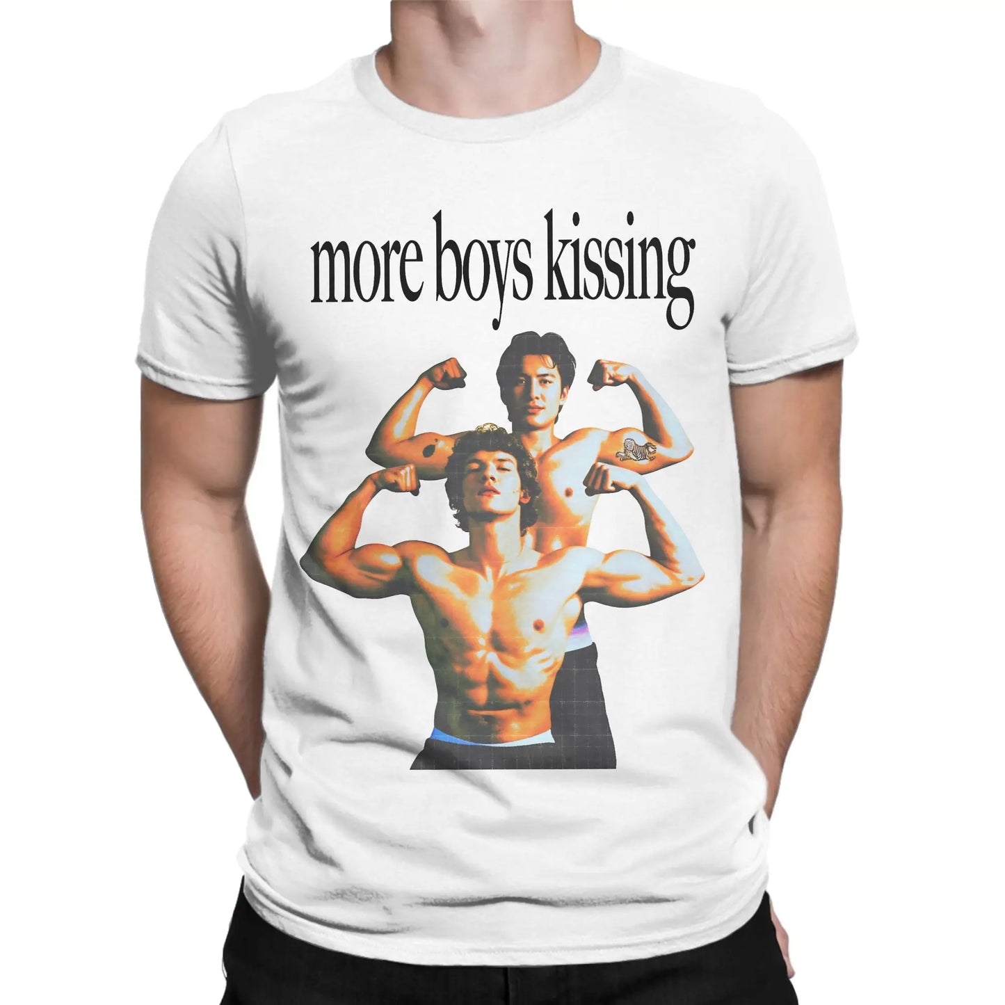 Mens T Shirt More Boy Kissing T-Shirts Hip Hop Heated Rivalry Beach Tee Shirt Y2K Basic Print Cotton Clothes Gift Idea