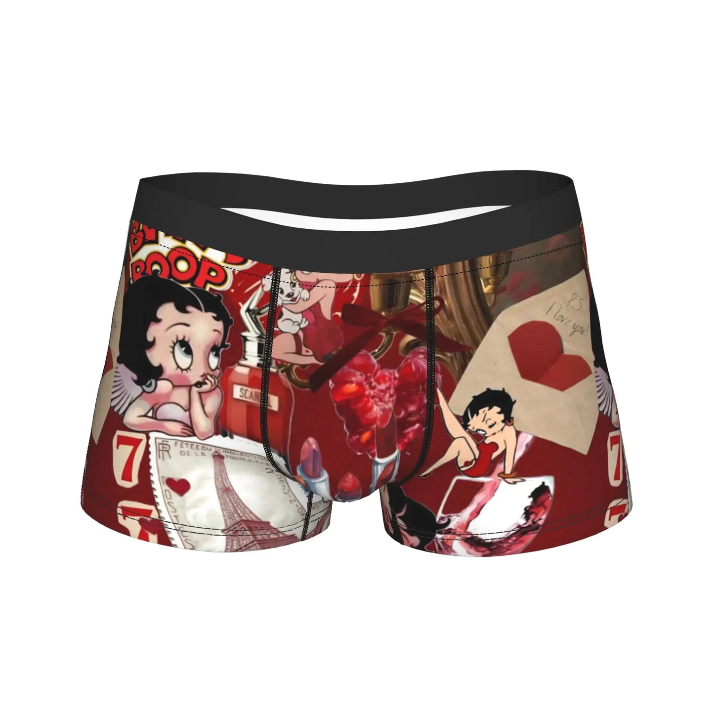 Men's Cartoon Boops Boxer Shorts Underwear