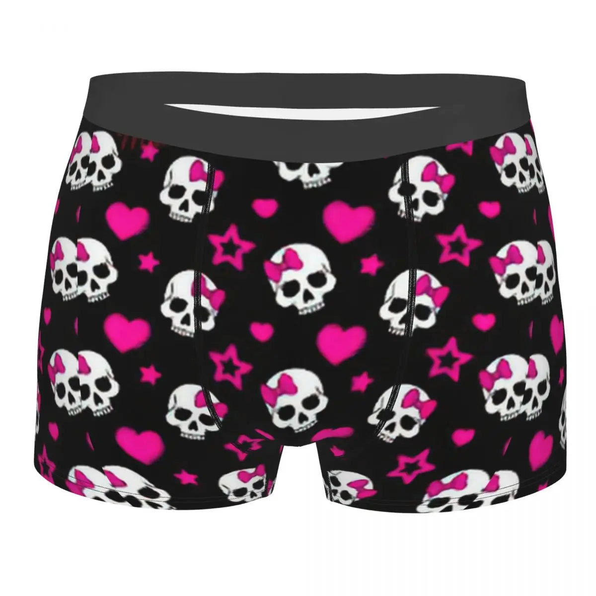 Zebra Star Skull Print Boxer Shorts for Men