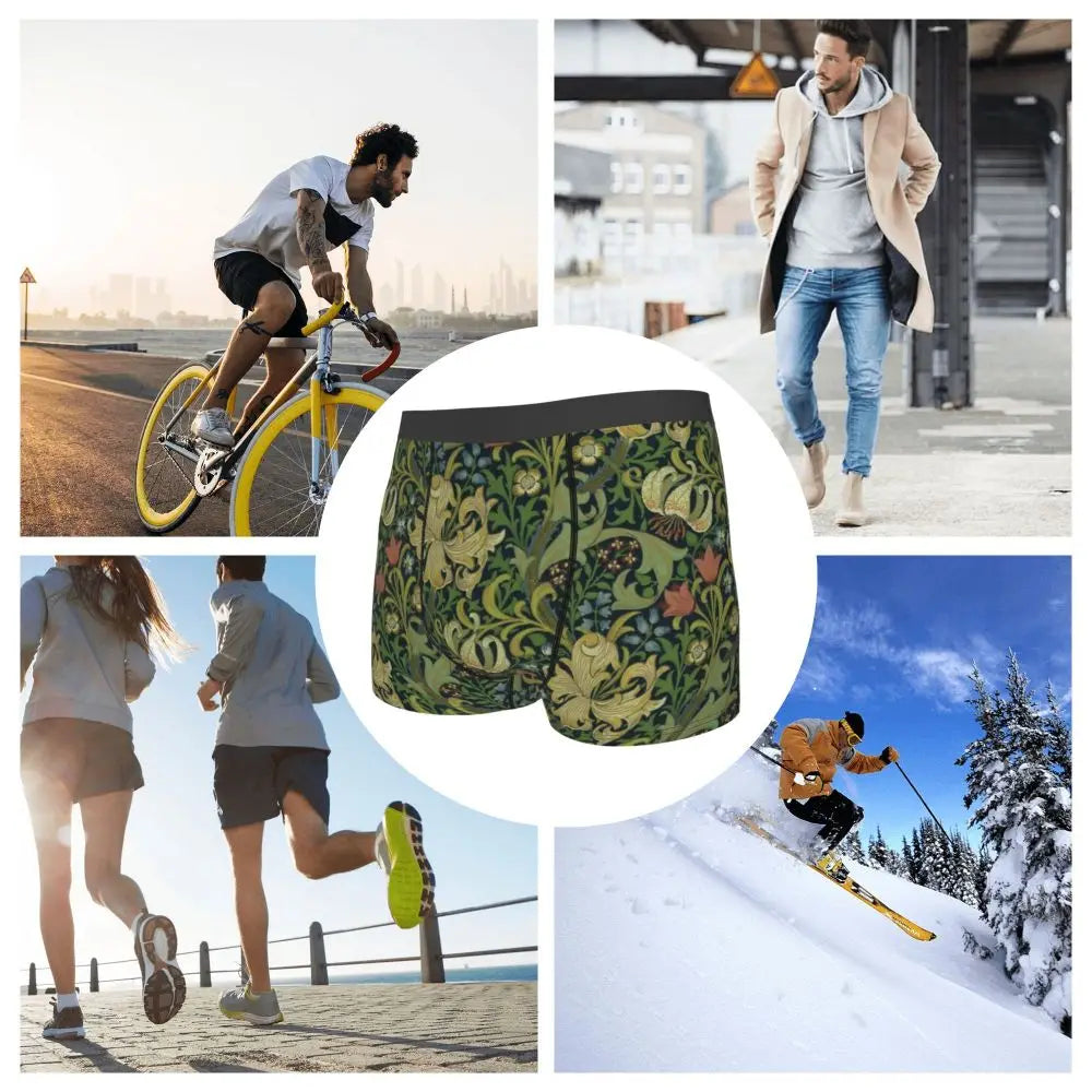 Breathable Cotton Polyester Boxer Shorts for Men