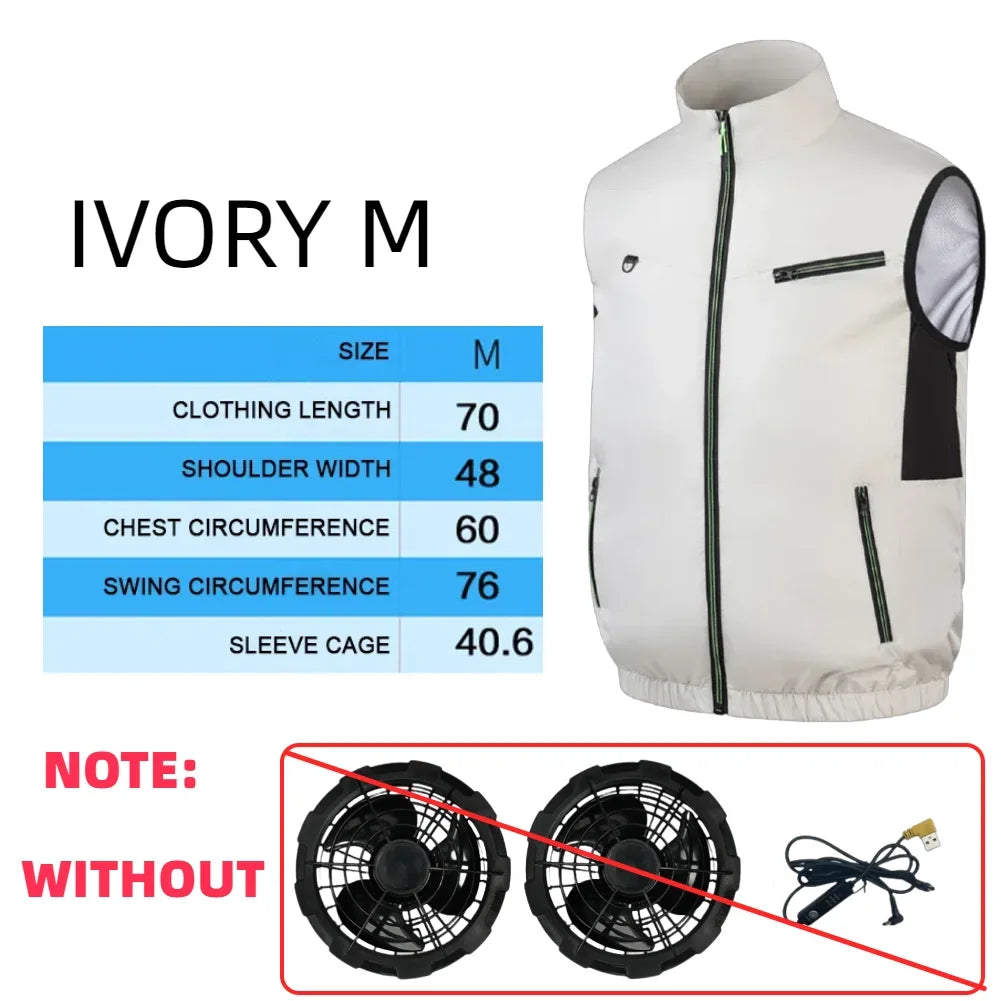 Cooling Vest Ice Fan Vest for Hot Weather Work