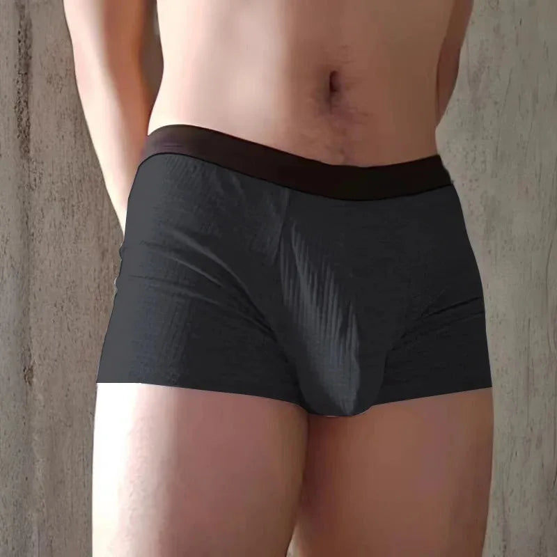 Comfortable Men's Boxer Shorts with Big Scrotal Pocket