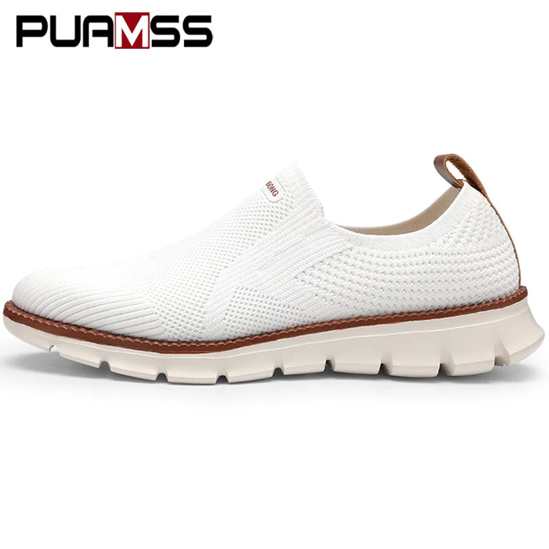 Men Casual Loafers Breathable Mesh Shoes