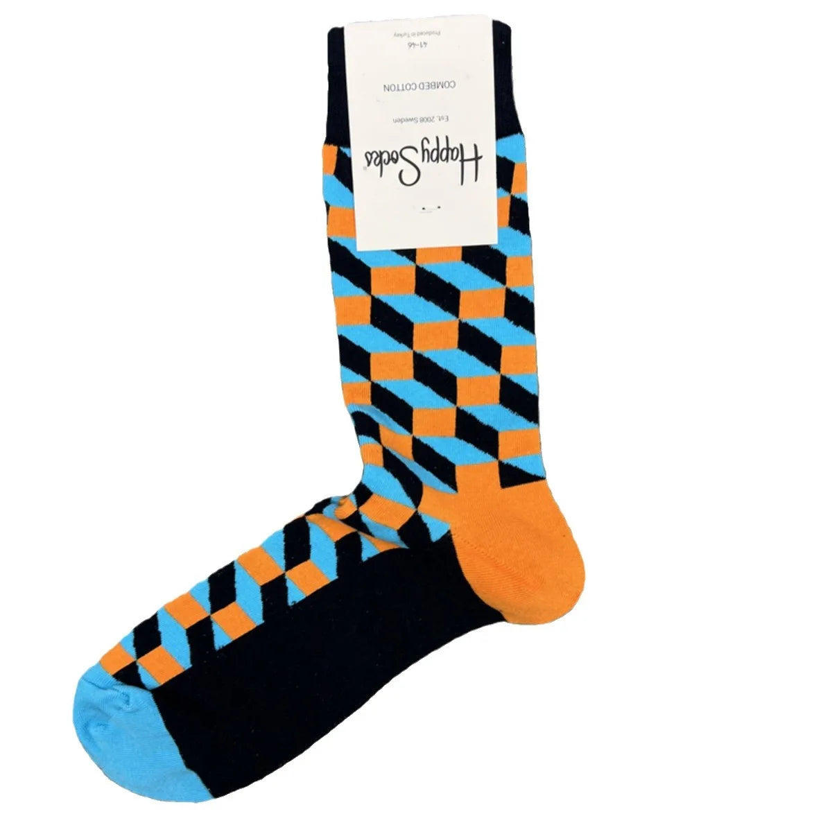 Men's Graphic Print Fun Happy Socks Casual Crew Dress Socks 41-46