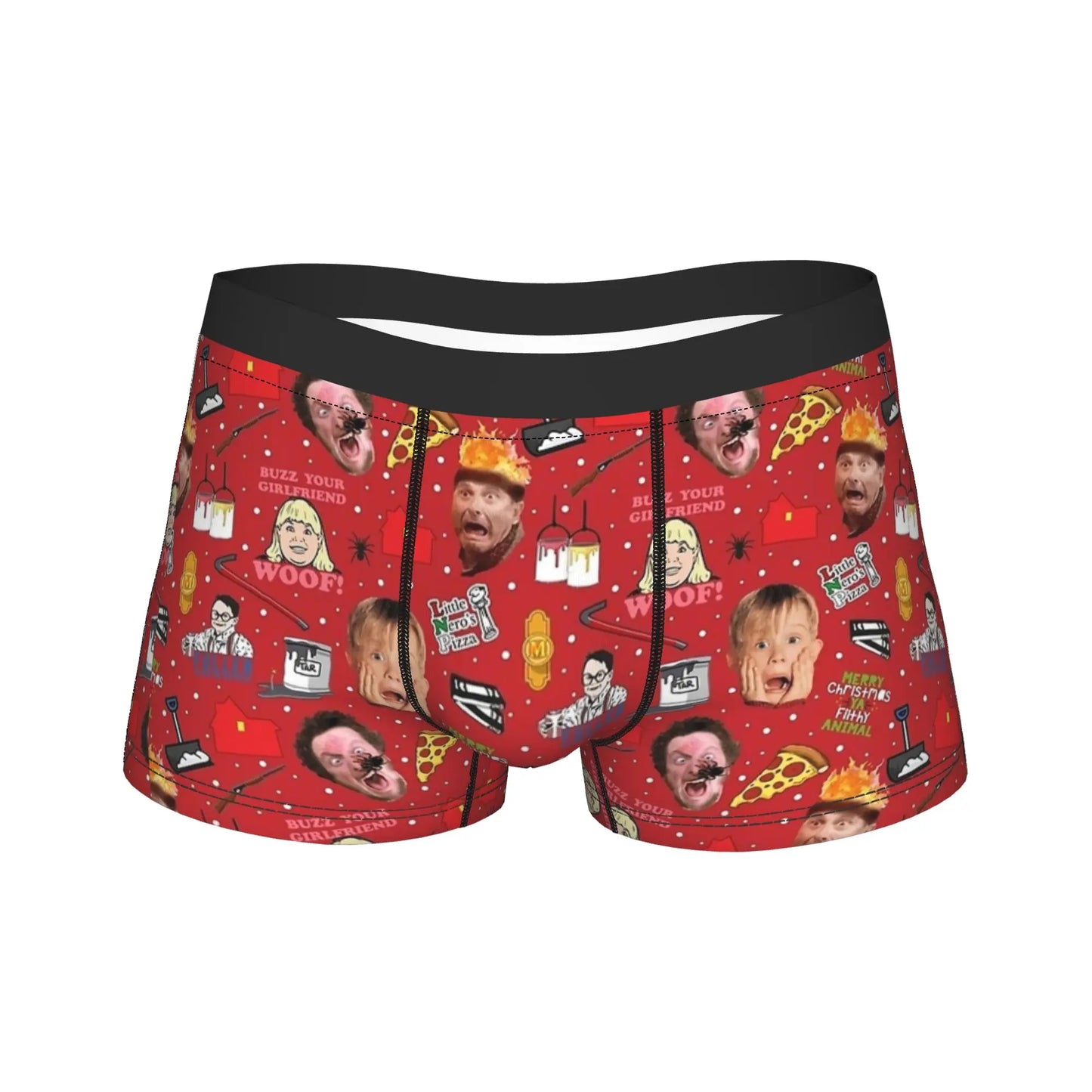 Men's Home Alone 1990 Movie Print Boxer Shorts