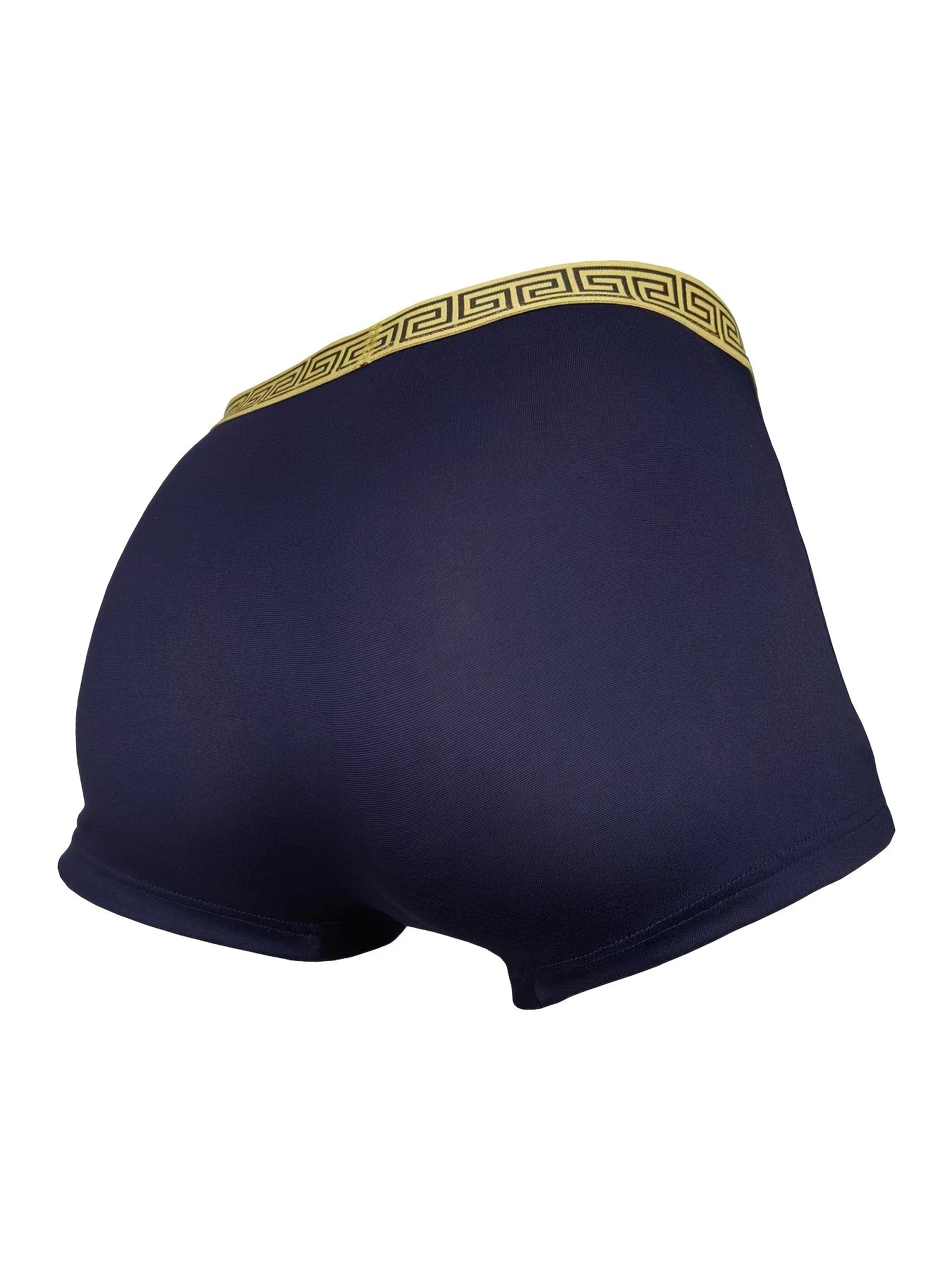 Mens Breathable Polyester Boxer Shorts 4 Pack